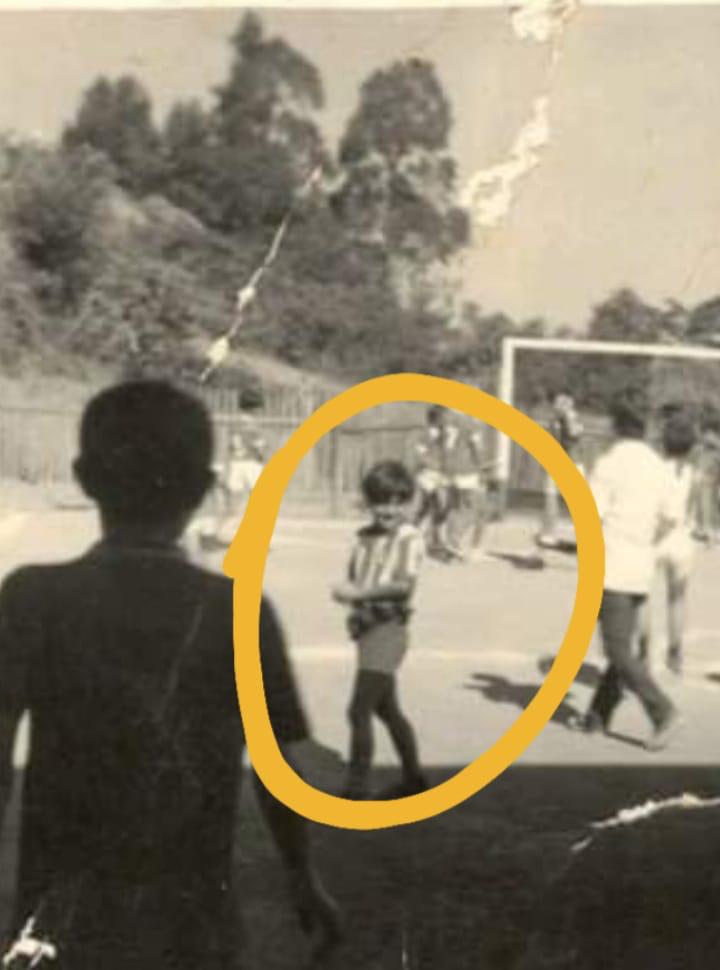 Em campo — Nos tempos de colégio
